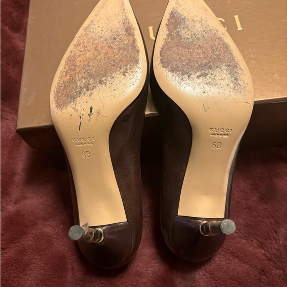 🔥Gucci authentic leather bamboo heel pump. Size 6 - Picture 7 of 10